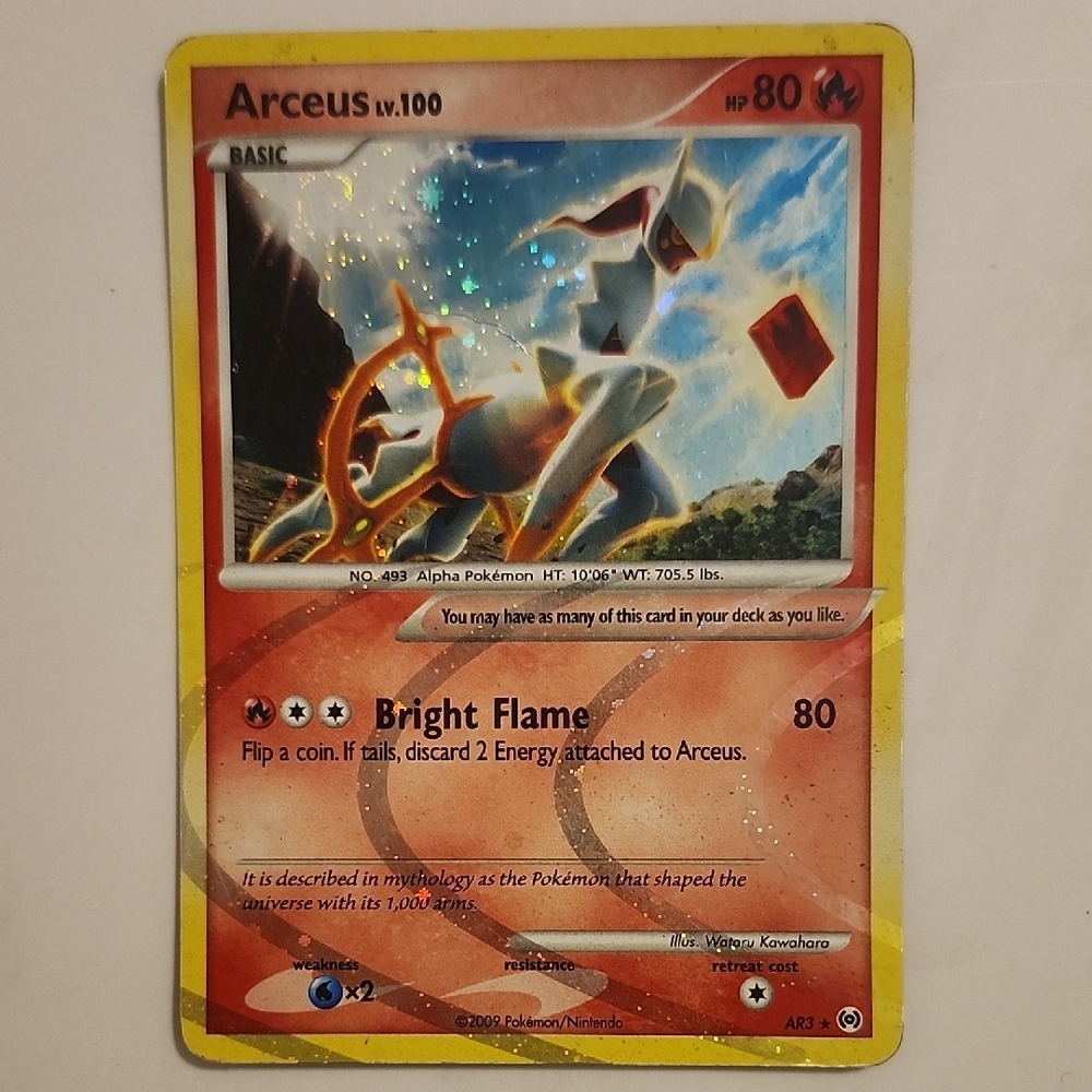 Pokemon Arceus AR3 Holo Rare